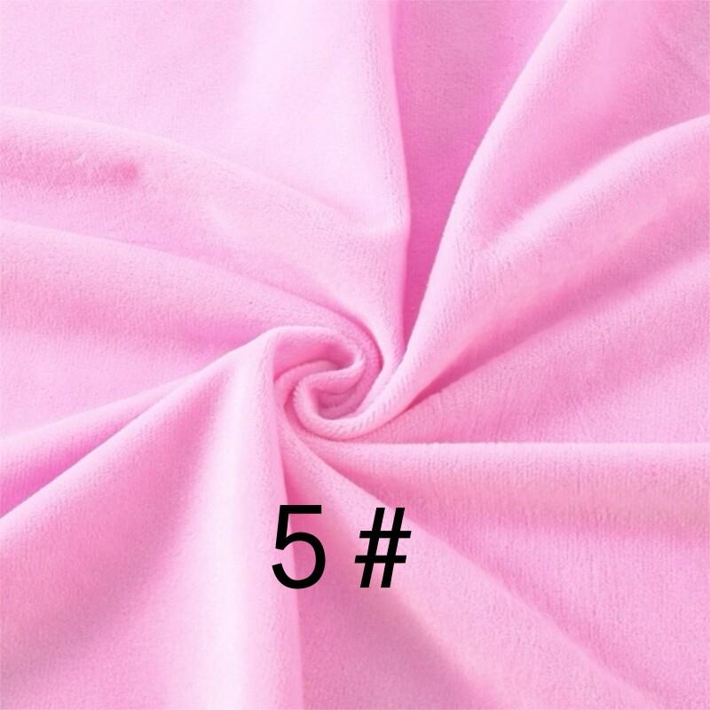 New 50x50cm Doll Skin Fabric Factory Special Skin Color Fabric Crystal Super Soft Short Plush Fabric 20 Color DIY Handmade Cloth