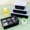 4/6/8Grids Silicone Ice Cube Molds with Lid Square Chocolate Mold Whiskey Cocktail Drinks DIY Ice Block Maker Bar Kitchen Tools