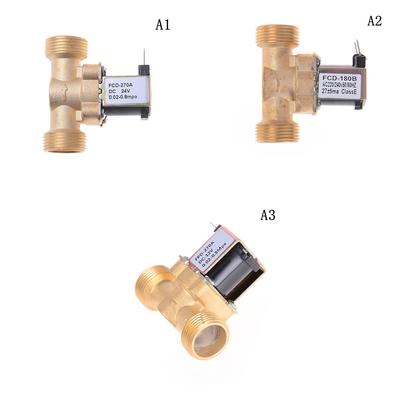 Npsm Dc Brass Electric Solenoid Valve Water Air Normally Closed Valves