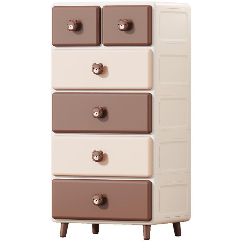 Children's Toy & Snack Storage Plastic Organizer Drawer Cabinet for Home Clothes