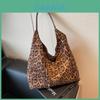 Womens Leopard Print Tote With Urban Minimalist Style And Multiple Compartments For Everyday