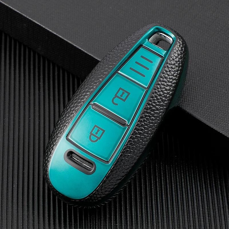 Tpu Leather Auto Shell Fob For Suzuki Vitara Swift Ignis Kizashi Sx4 Baleno Ertiga Car Key Case Cover Accessories