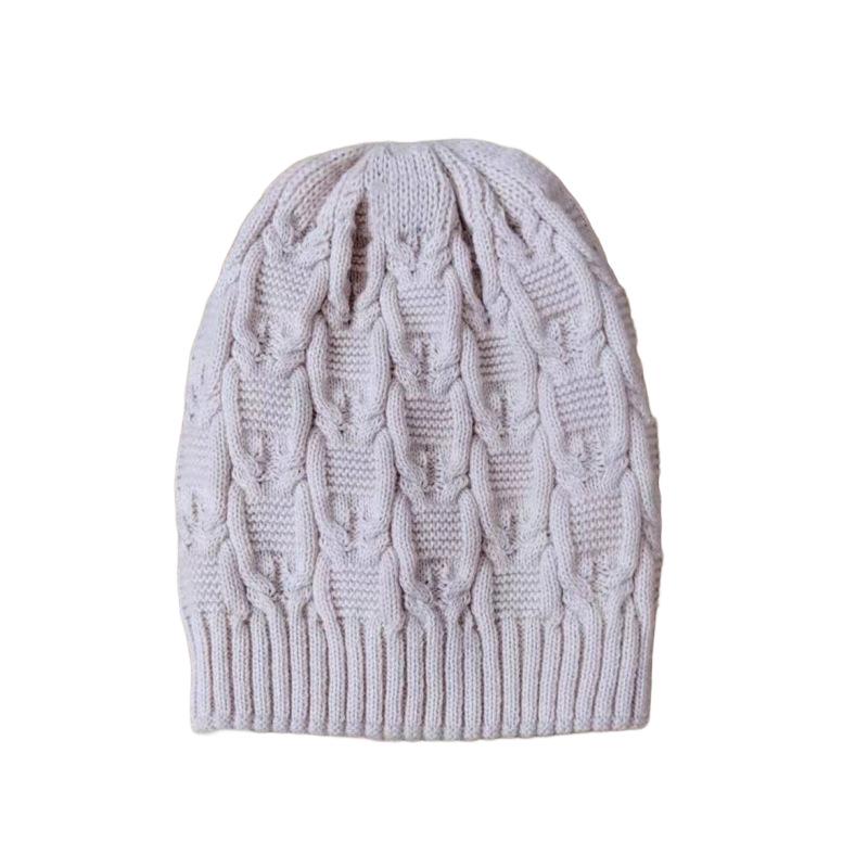 Women's Warm Knitted Beanie: Versatile, Ear Protection, Pullover, Stackable - Perfect for Autumn, Winter, and Postpartum Wear