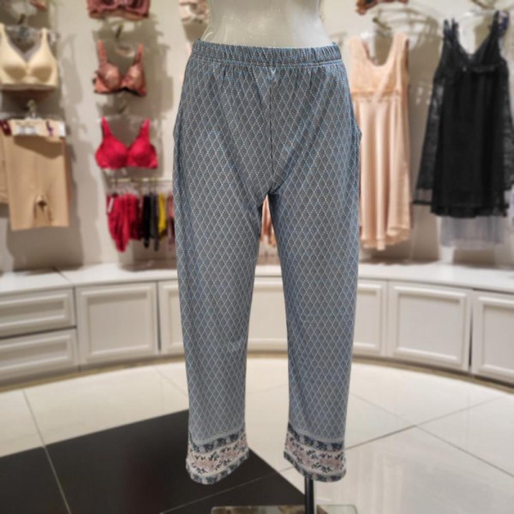 

VenuS Wrinkle Free Border Floral PolySpan Women S Homewear Bottom Vep3922f mauve/100