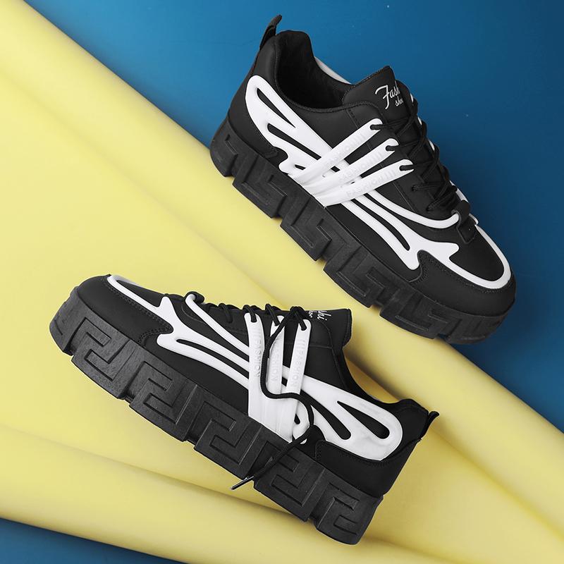 Модные мужские кроссовки на платформе — фото 4