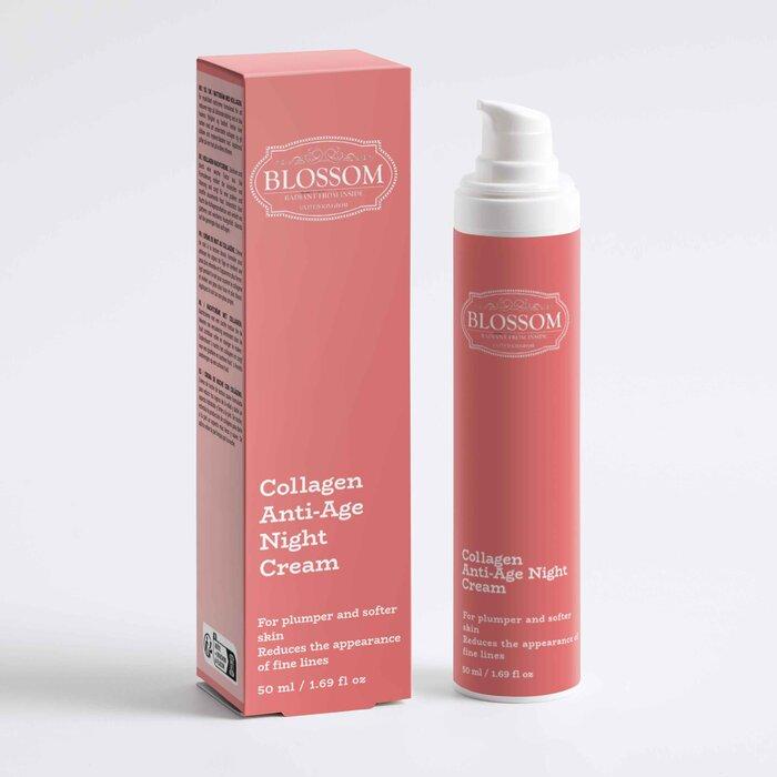 Blossom Blossom Collagen Anti-Age Night Cream, Designed From The Uk