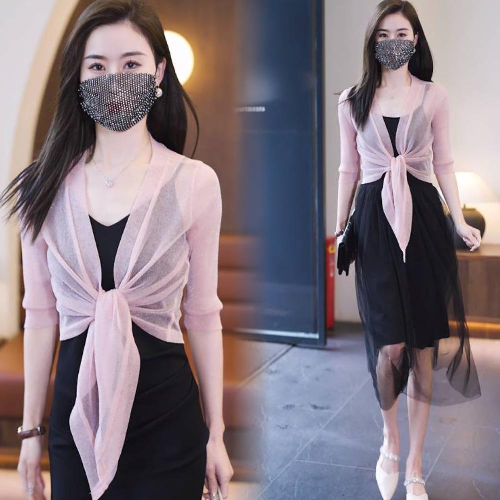 Tulle Air-Conditioning Shirt One Size Mesh Shawl New Sun Protection Clothing  Summer