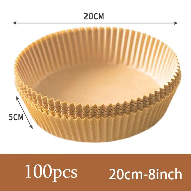 Air Fryer Paper Airfryer Disposable Containers Airfryer Baking Paper Non-Stick Disposable Paper Liner Barbecue Plate