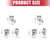Japanese Lucky Cats Charm Metal Pin Elegant Cartoon Design Brooch For Clothing Bags Fashionable Accessory