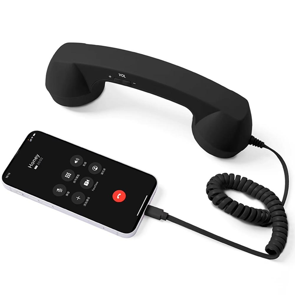 Wired Receiver Retro Telephone Handset Handheld Telephone Receiver  For Mobile Phones