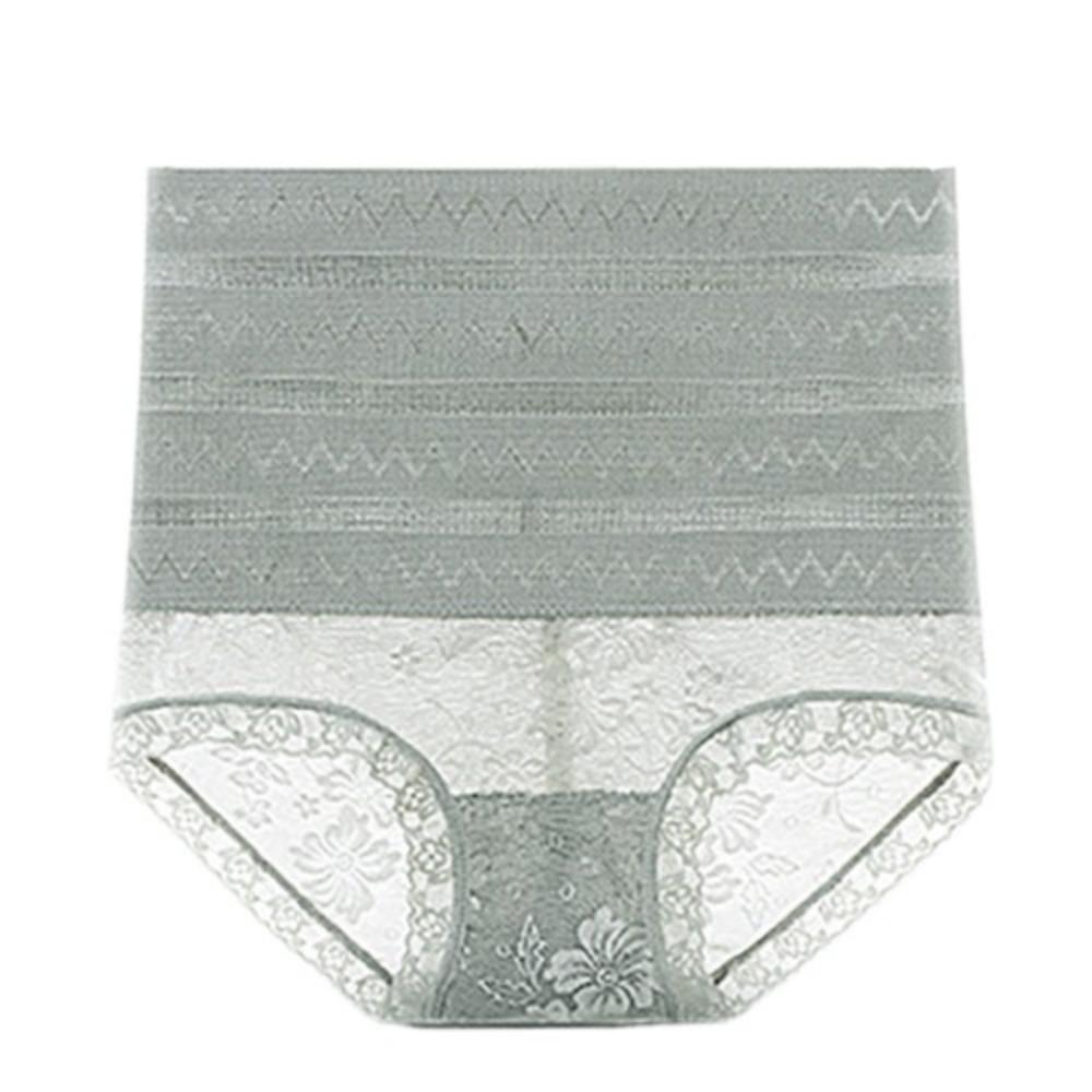 Wave Stripe Postpartum Body Shaper Lace Flower Tummy Control Underwear Butt Lifter Briefs Women