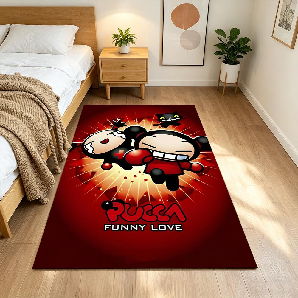 Pucca Large Mouse Pad Desk Mat Study Desk Mat Non-Slip Rubber Bottom Perfect Gift for Gamers