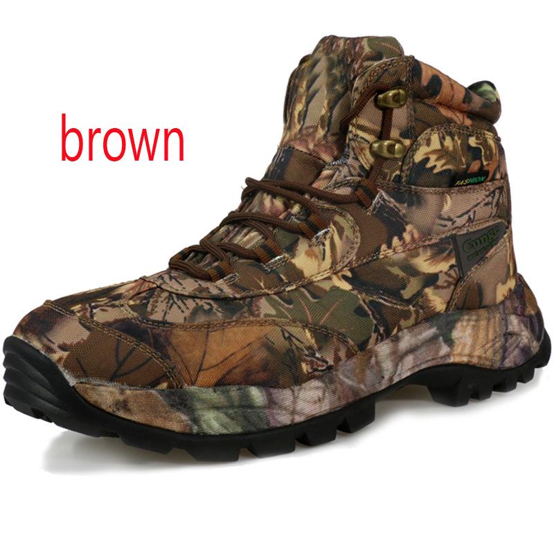 2025 Men Tactical Boots Hiking Durable Waterproof Anti-Slip Outdoor Climbing Trekking Shoes High Top Military Tactical Low Boots