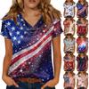 Women's Fashionable Casual Print Short-sleeved T-shirt Top