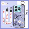 Protective Anti-knock Phone Case For ZTE Blade A75 4G/Z2359 Wristband Wrist Strap Back Cover Shockproof Ring Durable