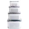 Ruhan Transparent Double-layer Drain Fresh-keeping Box Set