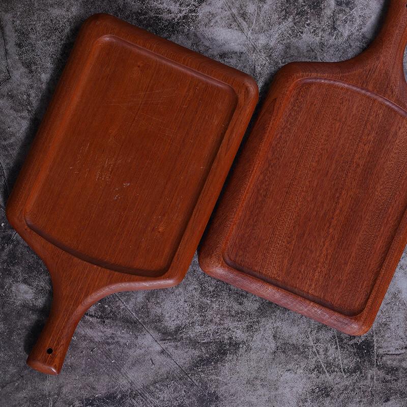 Ebony Wood Rectangular Steak Plate