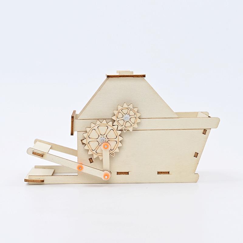 Nostalgic Retro DIY Threshing Machine Science Kit for Students