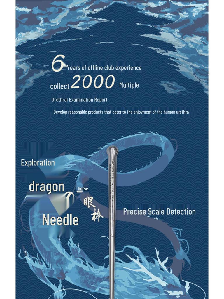 Metal Dowsing Rod Urethral Dilator & Masturbator Toy