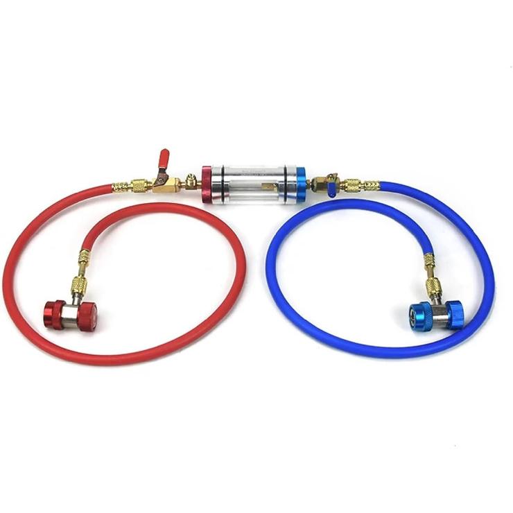 Automotive Air Conditioning Refrigerant Oil Analyzer Car A/C System Compressor Oil Filter Test Tool Aircon Oil Checker(Only one)