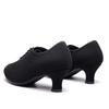 Women Latin Oxford Cloth Heels Soft Bottom Modern Party Ballroom Tango Dancing Shoe Sneakers Woman Salsa Dance Shoes