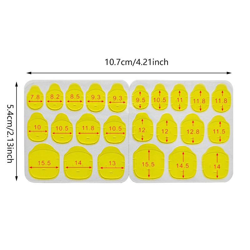 120Pcs Double Side Adhesive Tape Glue Sticker False Nail Glue For Fake Nails Tips Clear Jelly Gel Pad Press On Nails Manicure