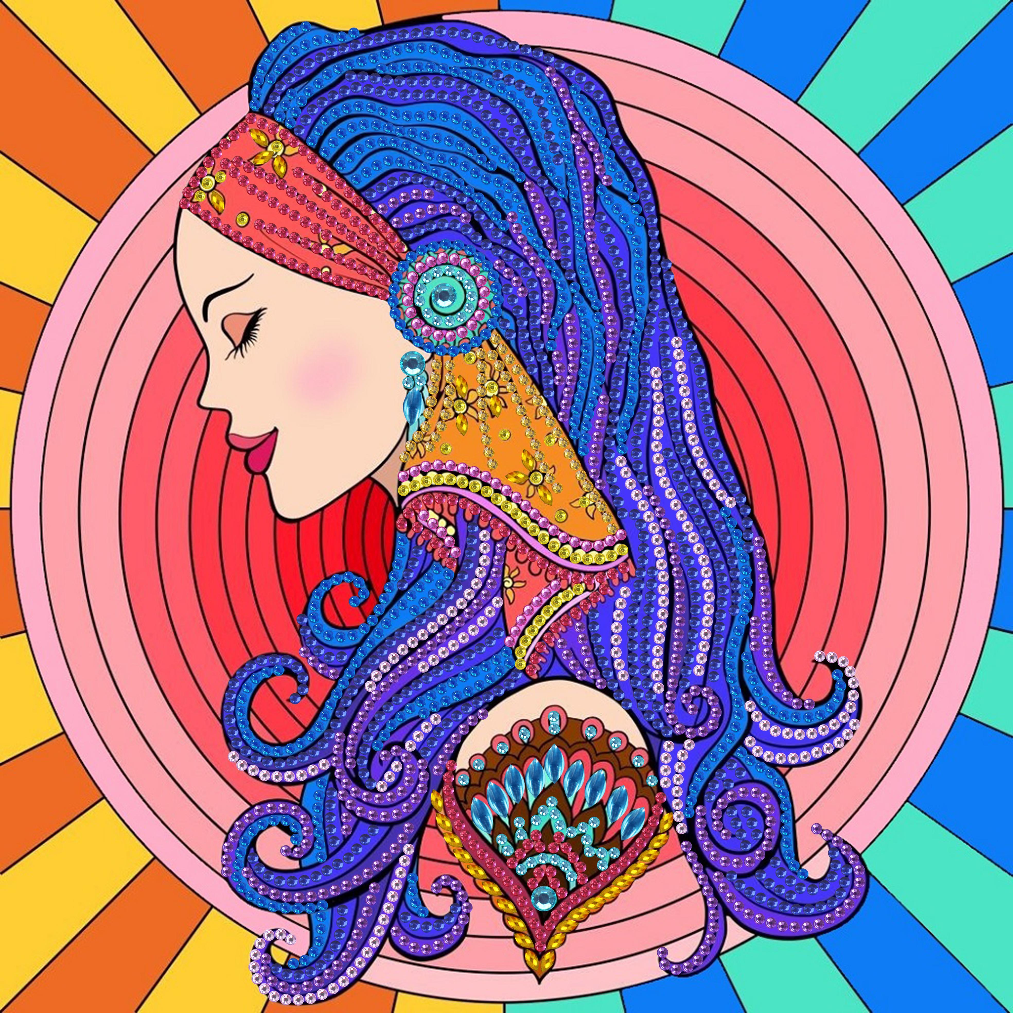 

Круглая Алмазная картина «сделай сам», вышивка крестом, ремесленная мозаика, Алмазная вышивка, мозаичный узор, украшения для дома Full Round 20x20CM