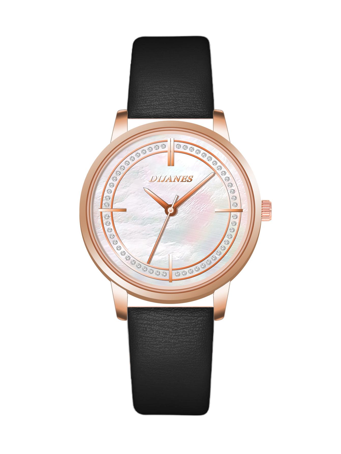 Dijanes Diamond-Encrusted Fashion Women S Watch Big-Name Niche Retro Quartz Trend Watch Women S Watch