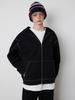 MEENDERI [Unisex] Mixed Stripe Knit Beanie - Lavender Plum