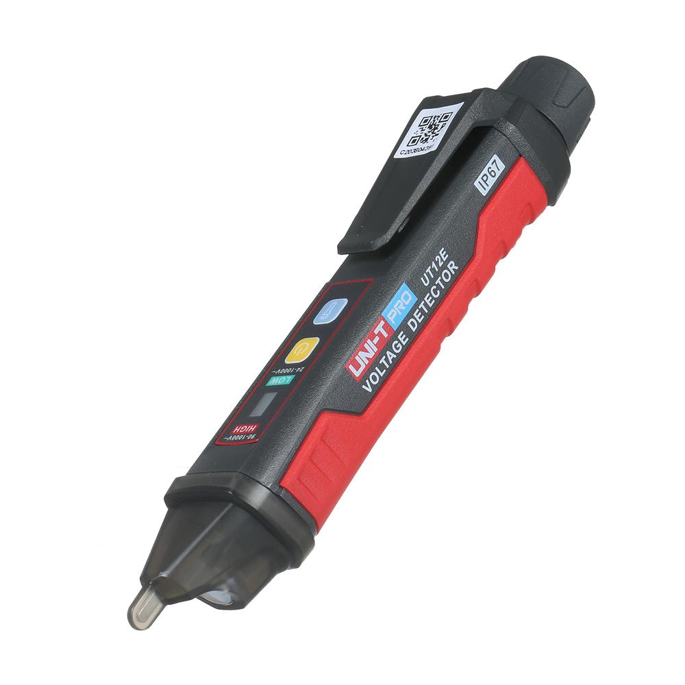 UNI-T UT12E AC-spenningsdetektormåler 24V-1000V Ikke-bærbar testerpennsokkel Voltstrøm