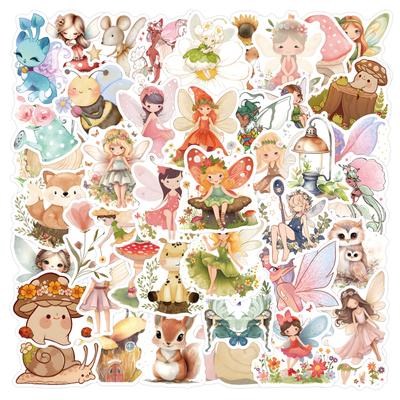 55Pcs Cute Cartoon Fairy Tale Graffiti Stickers For Laptop Water Bottle Luggage Notebook Waterproof Graffiti Vinyl Phone Decals