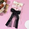 Super Fairy Mesh Bow Ribbon Hair Clip, Fashionable Temperament, High-end Feeling, Back of the Head Spring Clip