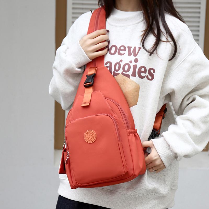 Tendință de Modă Simplă Casual Femei Geantă de Piept, Geantă Crossbody din Nailon, Rucsac Multifuncțional cu Capacitate Mare