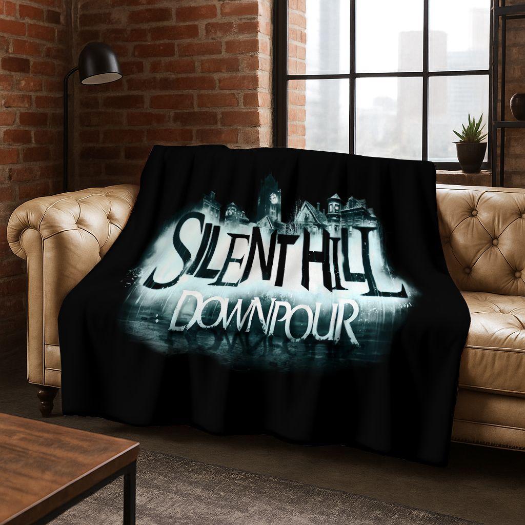 Classic Silent Hill Horror Game Movie Art Flannel Blanket,Cozy Soft Throw Blanket for Home Bedroom Bed Sofa Picnic Cover Gift