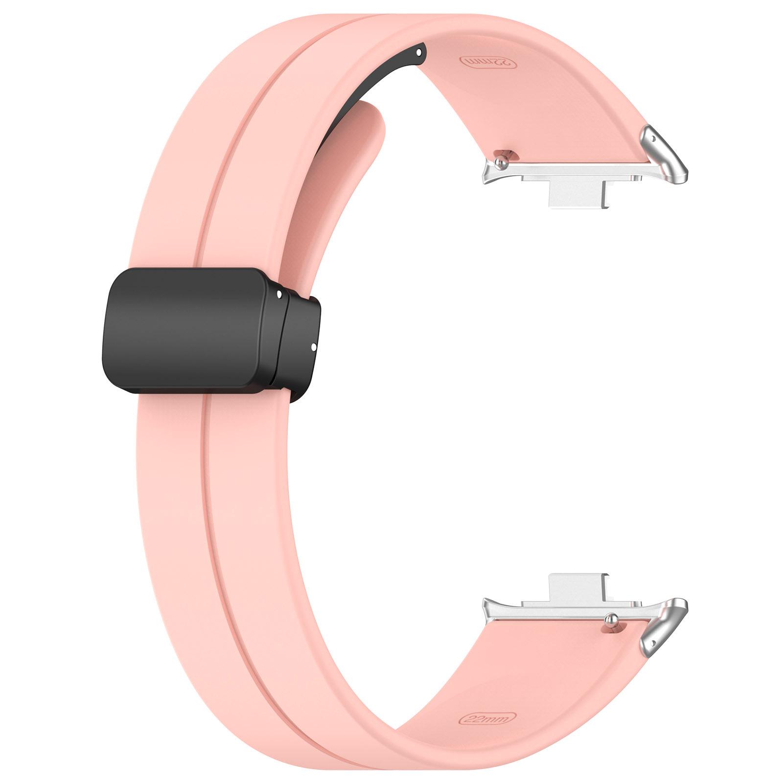 

Xiaomi Band 9Pro Folding Buckle Silicone Strap & Band 8 Pro Magnetic Buckle Strap Silver Connector + Strap