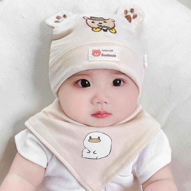 Katu Bear Infant Cotton Pullover Hat for 3-12 Months - Spring/Autumn Boys & Girls