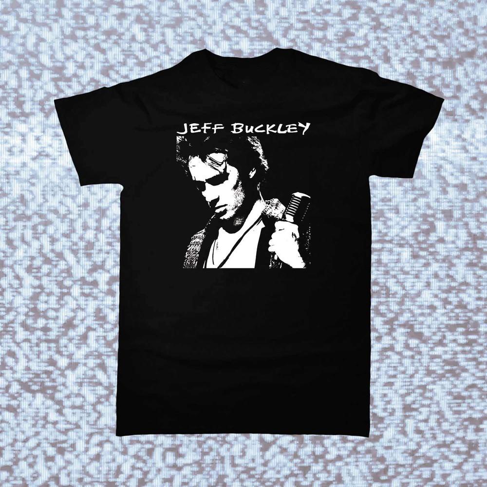 New Jeff Buckley 90s Black and white  Shirt Black Unisex S234XL FN216 Unisex T-Shirt L