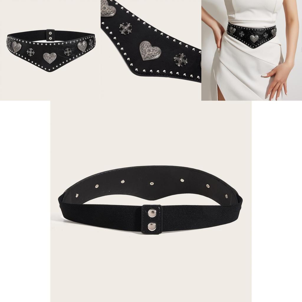 Elegant Leather Waist Accessory With Metal Buckle For Womens Vintage And Retro Outfit
