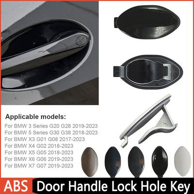 Capuchon de trou de serrure de poignée de porte avant gauche 51217489341 ABS pour BMW Série 3 G20 G28 G30 G38 X3 G01 X4 G02 X5 G05 X6 G06 X7 G07
