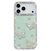 For iPhone 17 Pro Max Case Rhinestone Edge Pearl Butterfly Decor TPU+PC IMD Phone Cover