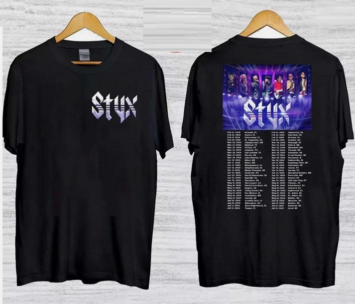 STYX 2026 Tour Dates Double Sided TShirt Fan gift S