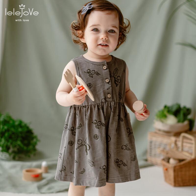 LELE JOVE European Style Baby Girls  Sleeveless Summer Dress 120