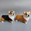 Мила іграшка-собачка Коргі з короткими лапками, модель тварини, фігурка, прикраса для дому, вироби, навчальні фігурки, іграшки, подарунок