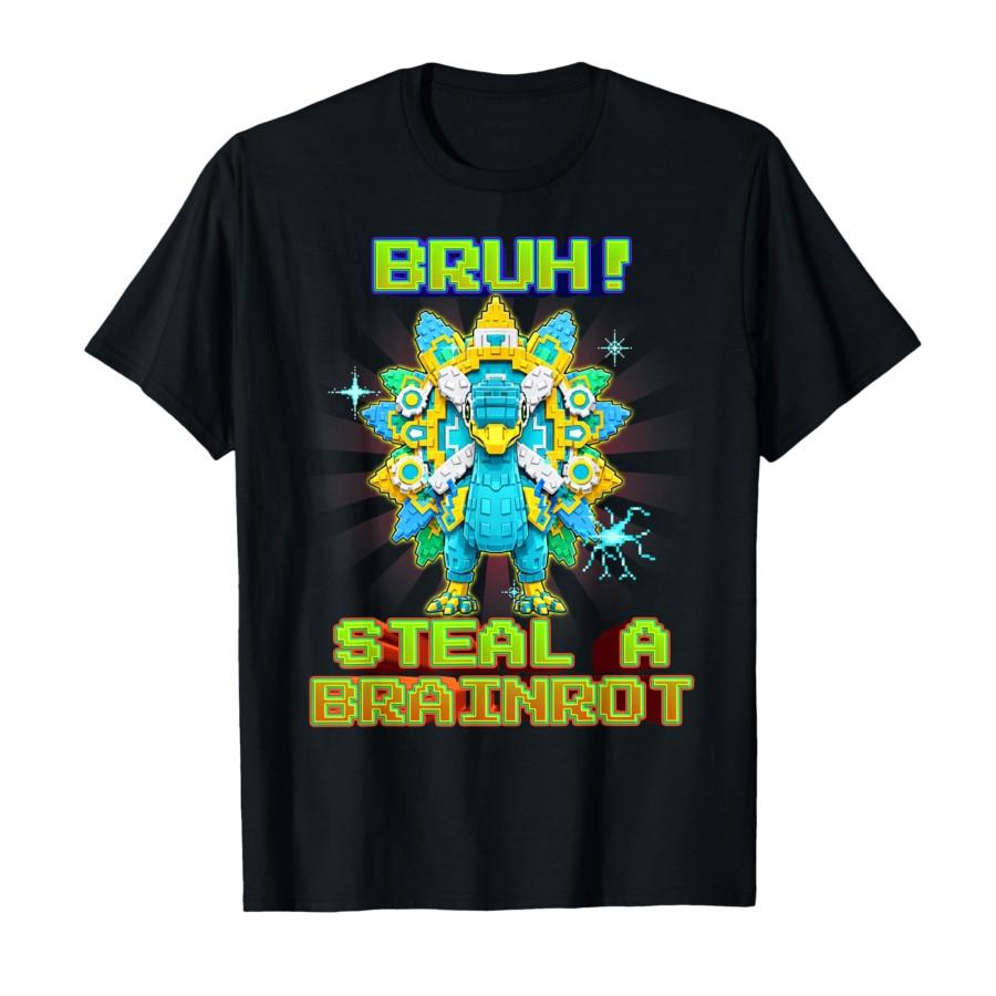 Bruh Ventoliero Pavonero Funny Brainrot for Boys Kids Teens T-shirt For Men Women 100% Cotton T Shirts Short Sleeve Tops 0304... S разноцветный
