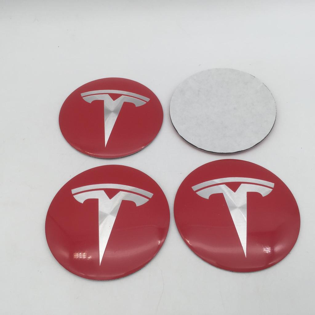 SGJPH1 19+1pcs 56mm 60mm 65mm For Tesla Model 3 Model Y Car emblem Wheel hub Center Cap Badge covers Decals Styling accessories
