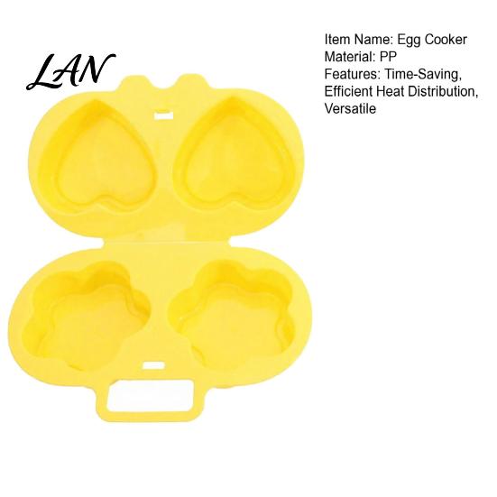 Time Saving Breakfast Device Microwave Egg Cooker, Quick Steamer Mold, Flower/Heart Fast Cooking Kitchen Gadget ShapeReusable Poacher for Healthy