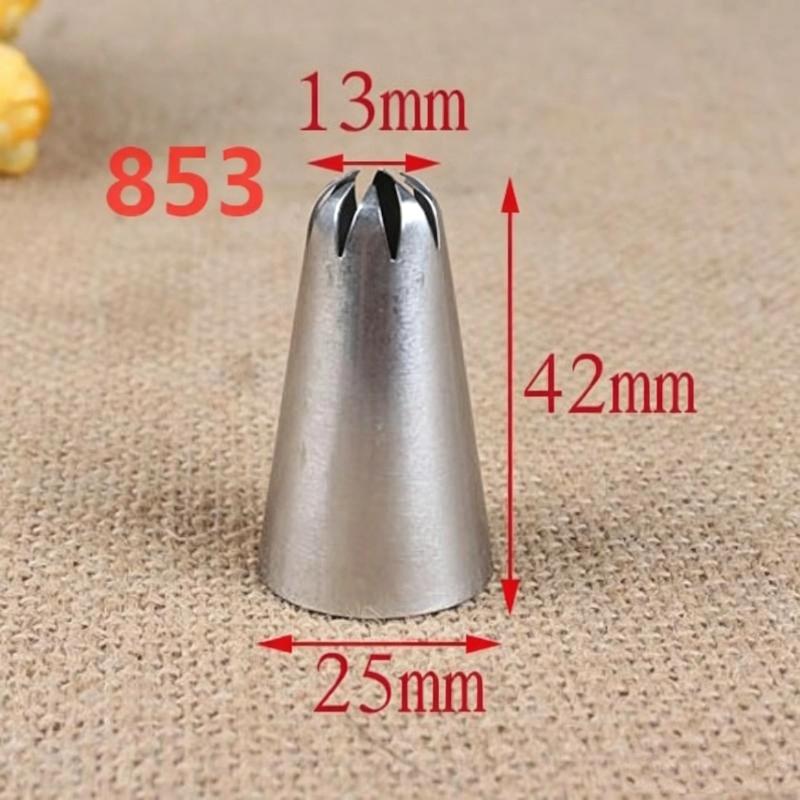 Food Grade Stainless Steel Piping Tip Large Pastry Nozzles Icing Piping Tips Cream Rose Cake Decorating Cupcak KitchenBakingTool