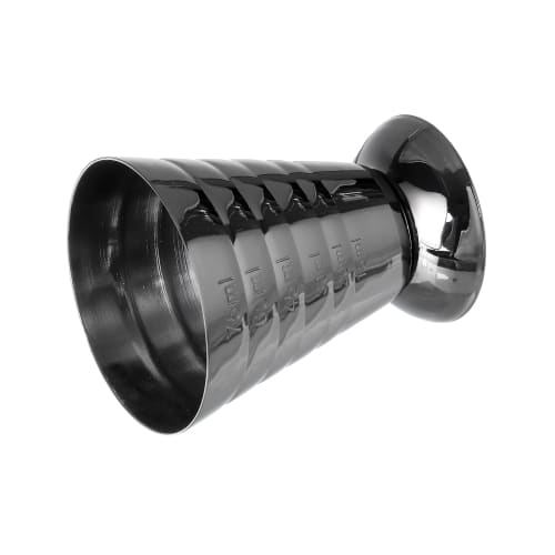 uxcell Stainless Steel Cocktail Jigger, 2.5 Oz. Cocktail Measuring Cup, Multi-Function Measuring Cup for Bars, Restaurants, or Home Use, Black