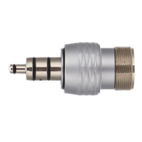 Dental-Handstück-Adapter, Hochgeschwindigkeits-2-Loch-Edelstahl-Dental-Handstück-Konverter