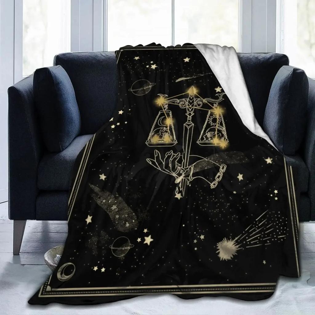 Zwölf Sternbilder Kuscheldecke Flanell Fleece Decke für Couch Bett Sofa Reisen Camping für Kinder Erwachsene Geschenk King Size